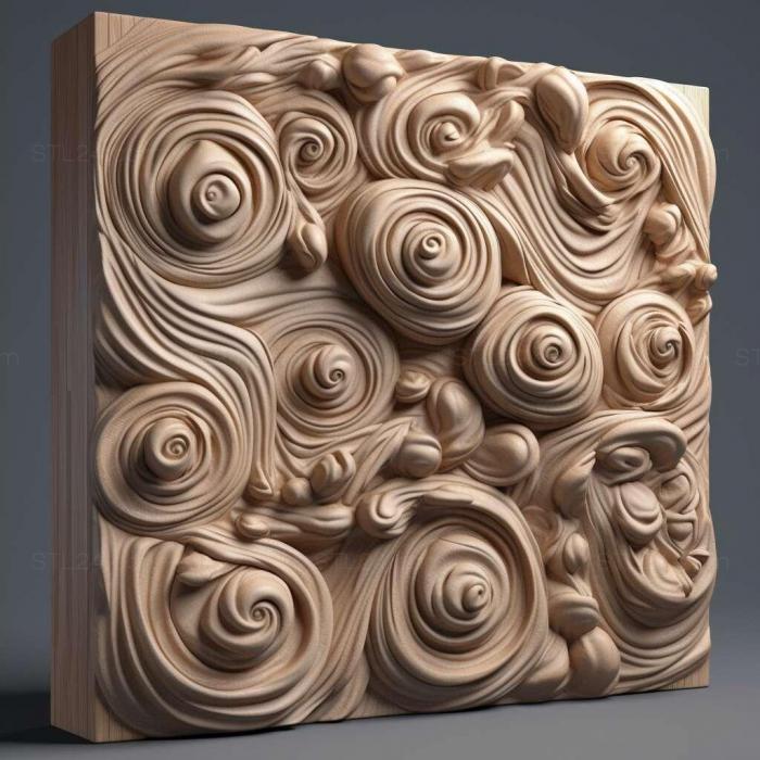 Patterns and decorations (stl Artopoetes 3, PATTERN_1615) 3D models for cnc